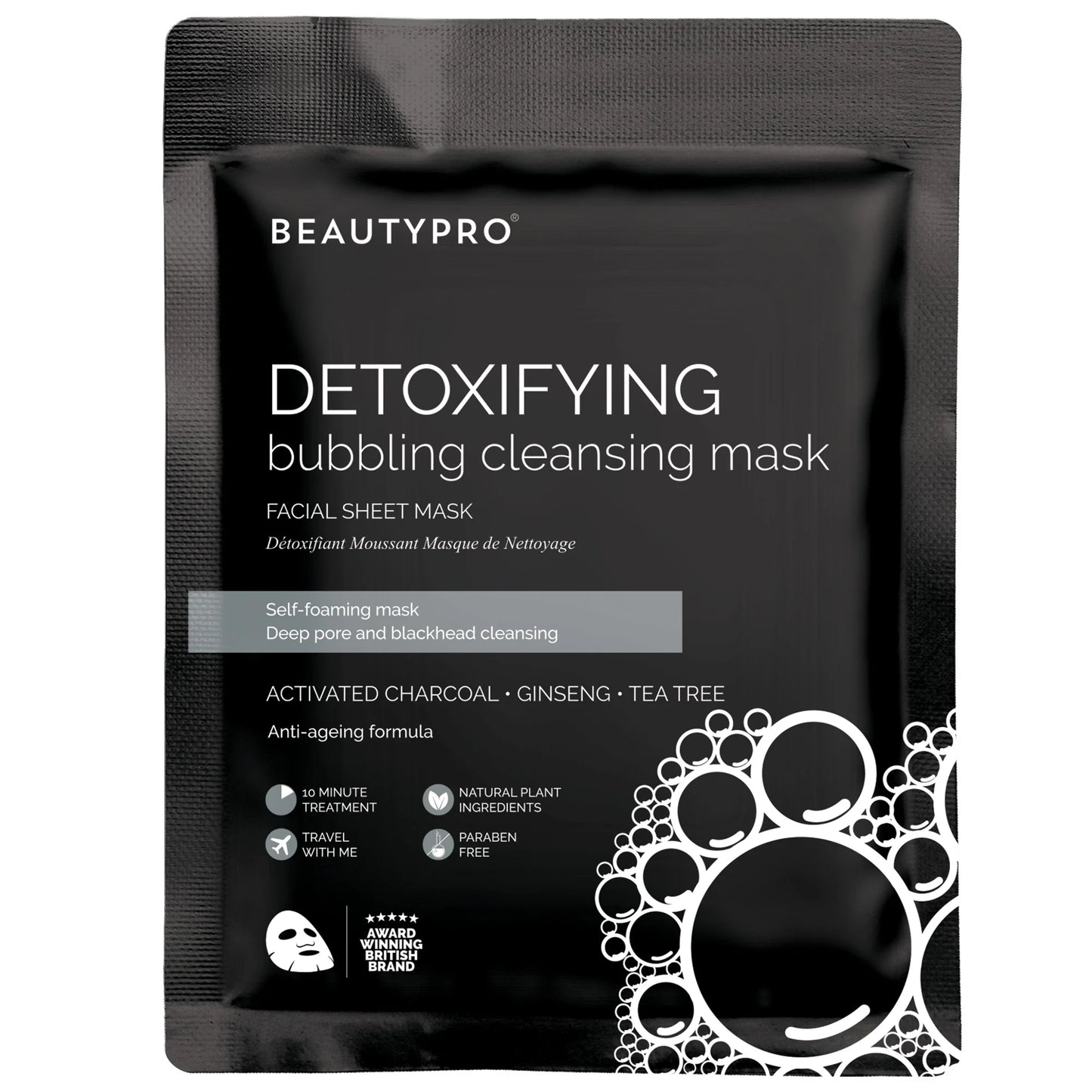 Beauty Pro Bubbling cleansing sheet mask