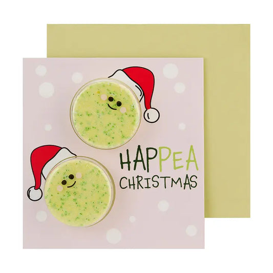 Sweet Pea Bath Bomb 'HapPEA Christmas' Card